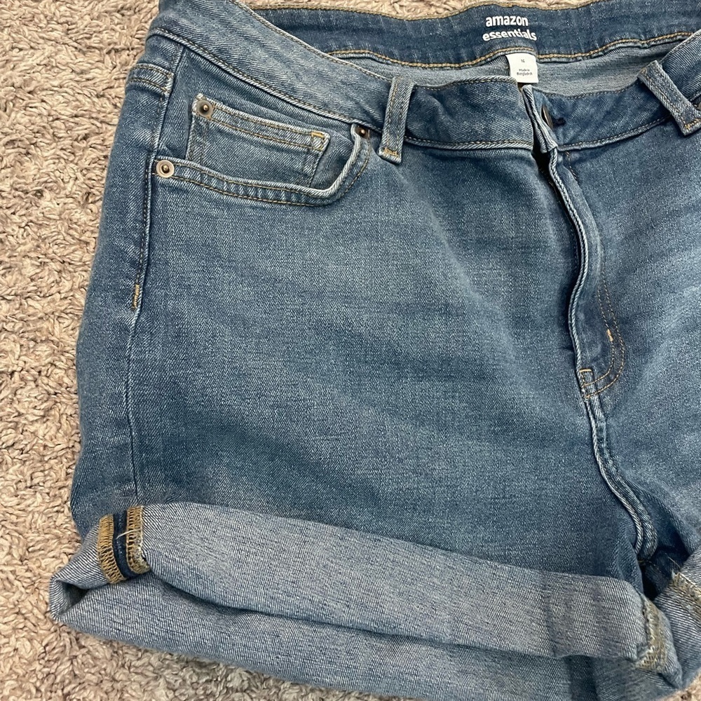 High Rise Jean Shorts - Picture 2 of 7